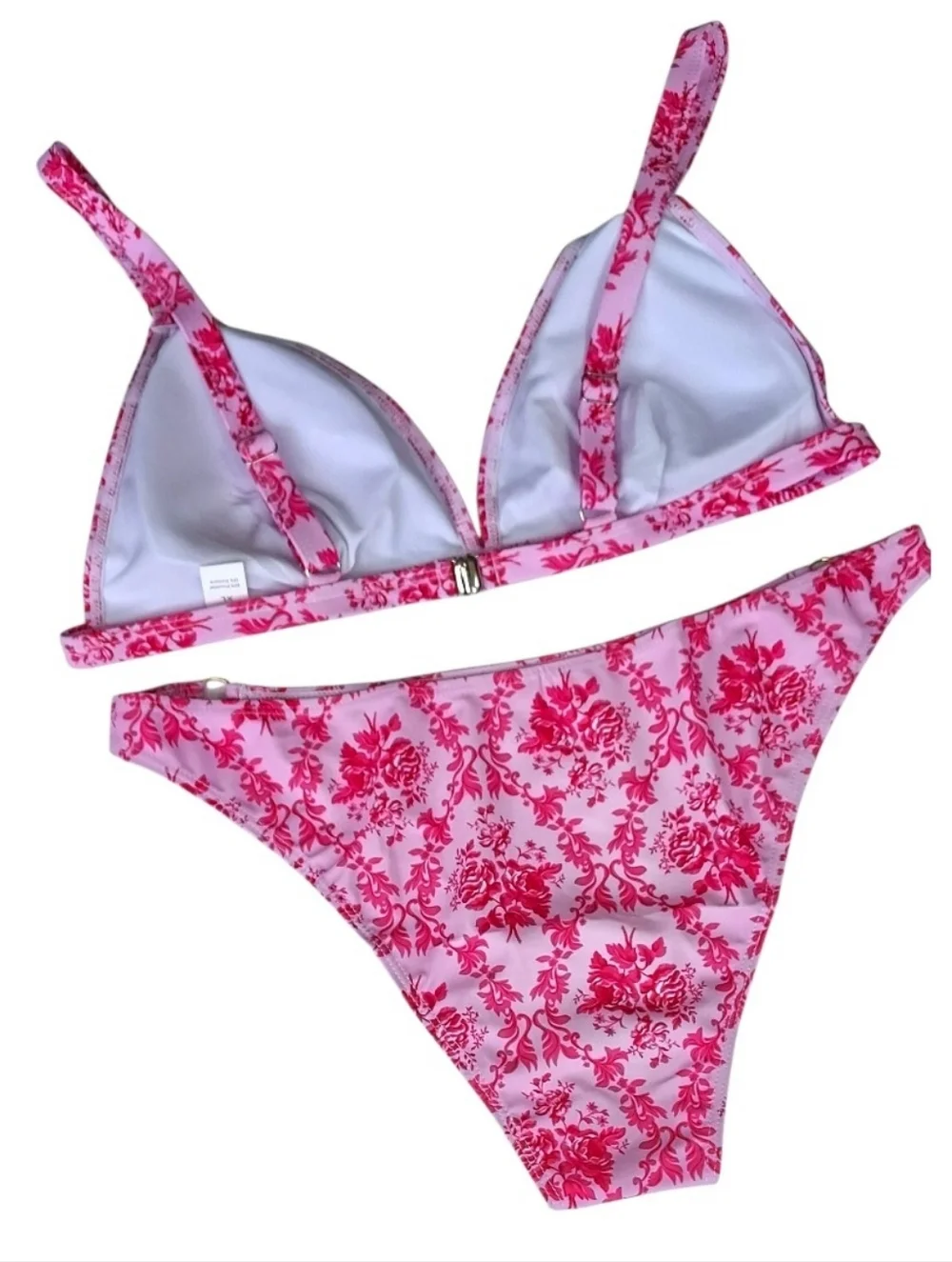 Pink Floral Bikini Size XL - Picture 6 of 7